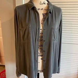 Olive Green Rock & Republic Button Down Shirt - L